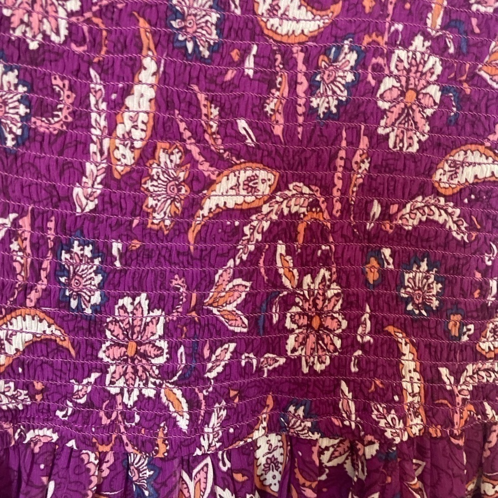 Hollister Purple Y2K Cottagecore Floral Flowy Dress Size Medium - Picture 7 of 11